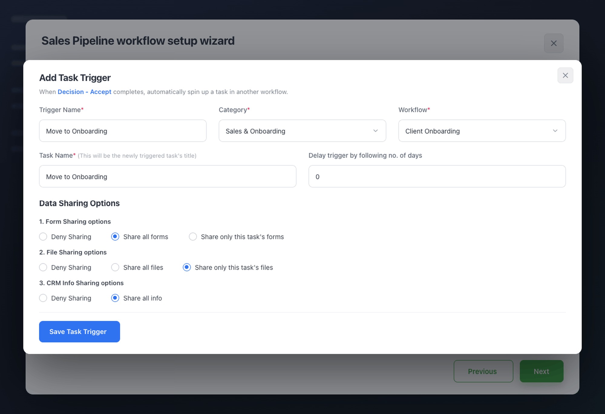 Hand off to next workflow in HotKup